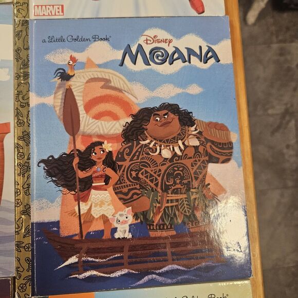 Little Golden Books Lot of 10 Bambi Jurassic Lion PAW Patrol WallE Moana Iron Ma - Picture 7 of 12